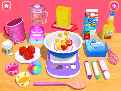 اسکرین شات بازی Cake Games: DIY Food Games 3D 8