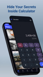 اسکرین شات برنامه Calculator Lock - Hide Photos 1