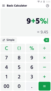 اسکرین شات 2 برنامه Calculator: Simple Calculator