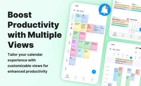 اسکرین شات 2 برنامه Calendar Planner - Agenda App