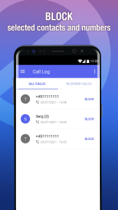 اسکرین شات 5 برنامه Call Blocker - Block Numbers
