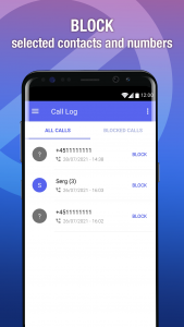 اسکرین شات 5 برنامه Call Blocker - Block Numbers