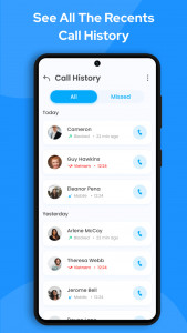 اسکرین شات برنامه Phone Call Dialpad - Caller ID 5