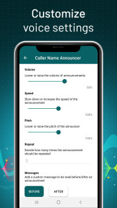 اسکرین شات 5 برنامه Caller Name Announcer