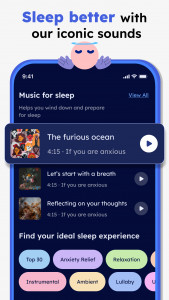 اسکرین شات برنامه Calm Sleep Sounds & Tracker 3