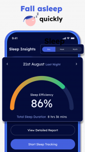 اسکرین شات برنامه Calm Sleep Sounds & Tracker 4