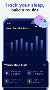 اسکرین شات برنامه Calm Sleep Sounds & Tracker 3