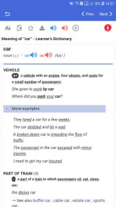 اسکرین شات برنامه Learner's Dictionary English 5