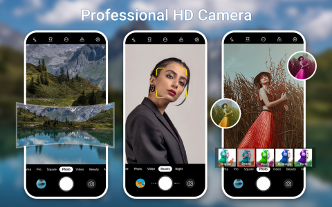 اسکرین شات برنامه HD Camera - Filter Beauty Cam 3