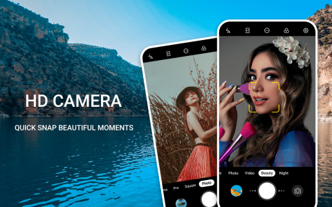 اسکرین شات برنامه HD Camera - Filter Beauty Cam 1