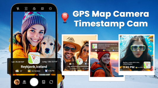 اسکرین شات برنامه GPS Camera - Map Timestamp Cam 1