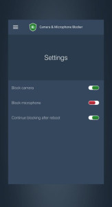 اسکرین شات 5 برنامه Camera & Microphone Blocker