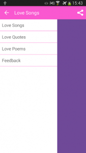 اسکرین شات برنامه Love songs 2020, quotes and poems 2
