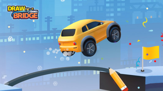 اسکرین شات بازی Draw Bridge Games: Car Bridge 6