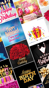 اسکرین شات برنامه Happy Birthday Cards App 3