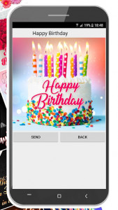 اسکرین شات برنامه Happy Birthday Cards App 4