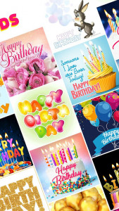 اسکرین شات برنامه Happy Birthday Cards App 2