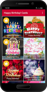 اسکرین شات برنامه Happy Birthday Cards & GIFs 1