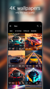 اسکرین شات 2 برنامه Car Wallpapers 4K