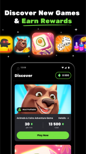 اسکرین شات 1 برنامه Cash Giraffe: Games & Rewards