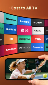 اسکرین شات 2 برنامه Cast to TV, Chromecast & Roku