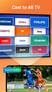 اسکرین شات برنامه Cast to TV, Chromcast & Roku 2