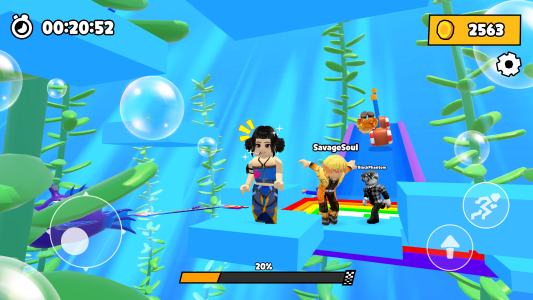 اسکرین شات 4 بازی Rainbow Race: Obby Dash