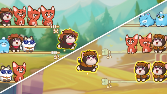 اسکرین شات 7 بازی Cat Sort Puzzle: Cute Pet Game