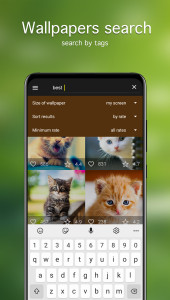 اسکرین شات 3 برنامه Cat Wallpapers & Cute Kittens