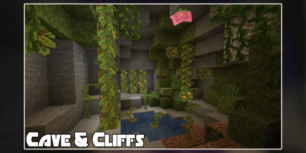 اسکرین شات برنامه Mod Caves and Cliffs Update for MCPE 1