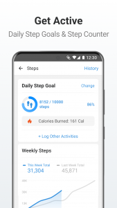 اسکرین شات 4 برنامه Pacer Pedometer & Step Counter