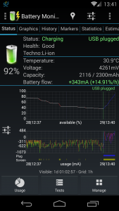 اسکرین شات برنامه 3C Battery Manager 2