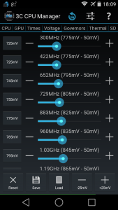 اسکرین شات 3 برنامه 3C CPU Manager (root)