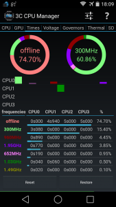 اسکرین شات برنامه 3C CPU Manager (root) 2