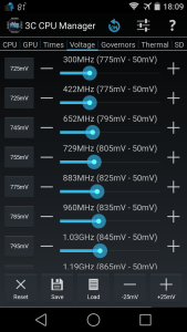 اسکرین شات 3 برنامه 3C CPU Manager (root)