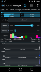 اسکرین شات برنامه 3C CPU Manager (root) 1