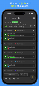 اسکرین شات 1 برنامه Time Tracker - Timesheet