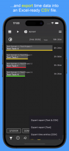 اسکرین شات 7 برنامه Time Tracker - Timesheet