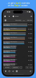 اسکرین شات 5 برنامه Time Tracker - Timesheet