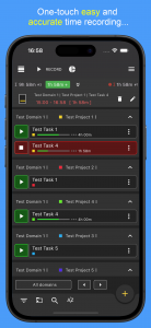اسکرین شات 2 برنامه Time Tracker - Timesheet