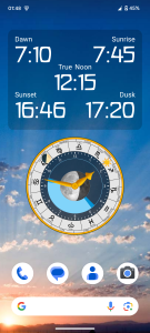 اسکرین شات 3 برنامه Sunclock: Sunrise Sunset Clock