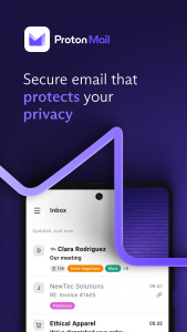 اسکرین شات برنامه Proton Mail: Encrypted Email 1