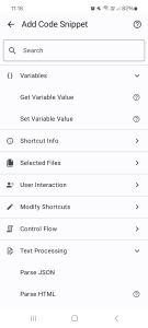 اسکرین شات 7 برنامه HTTP Request Shortcuts