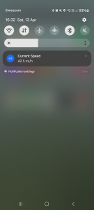 اسکرین شات 3 برنامه Status Bar Speedometer