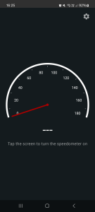 اسکرین شات برنامه Status Bar Speedometer 1