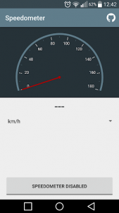 اسکرین شات برنامه Status Bar Speedometer 1