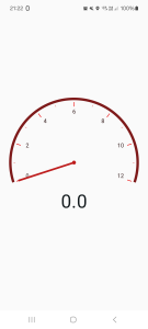 اسکرین شات برنامه Status Bar Speedometer 5