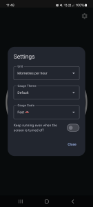 اسکرین شات 4 برنامه Status Bar Speedometer