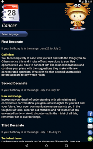 اسکرین شات برنامه Horoscope HD Free 6