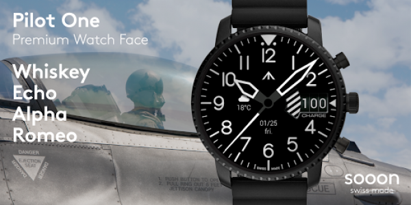 اسکرین شات برنامه Pilot One Watch Face 1